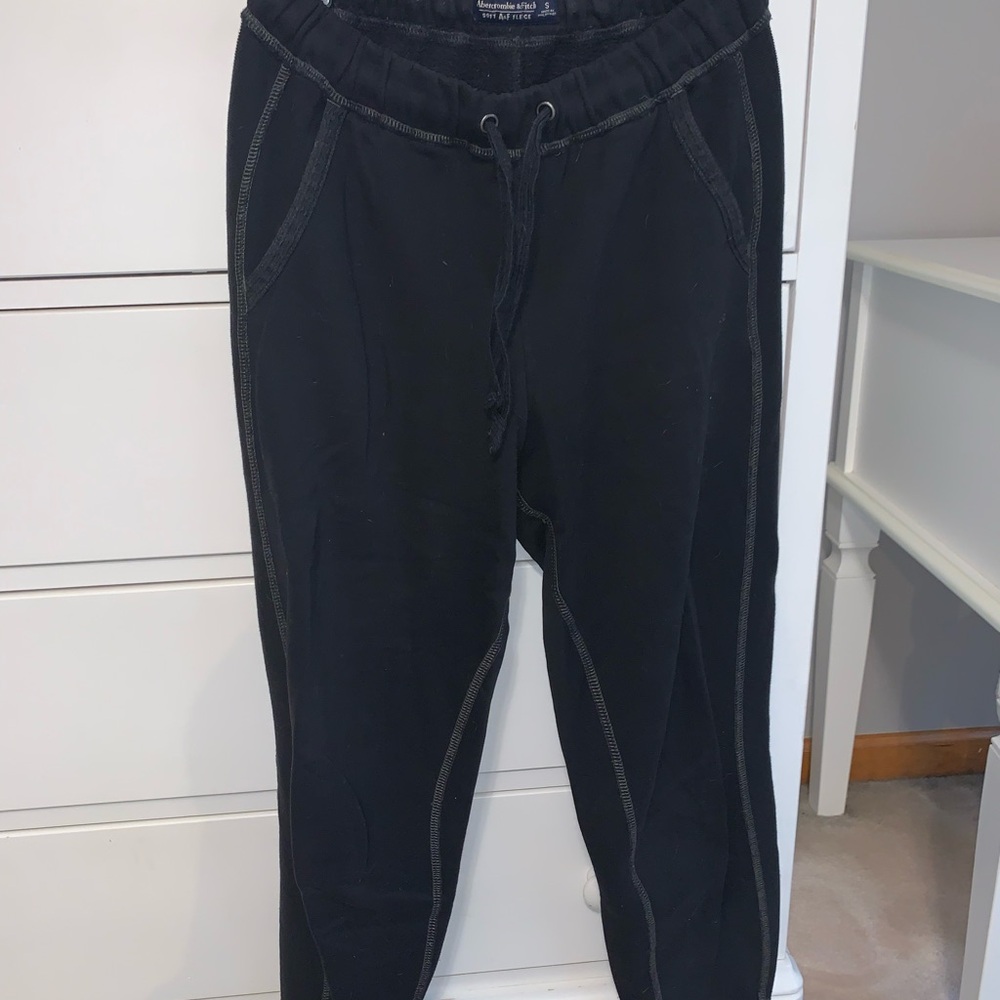 Abercrombie Black Jogger Sweatpants